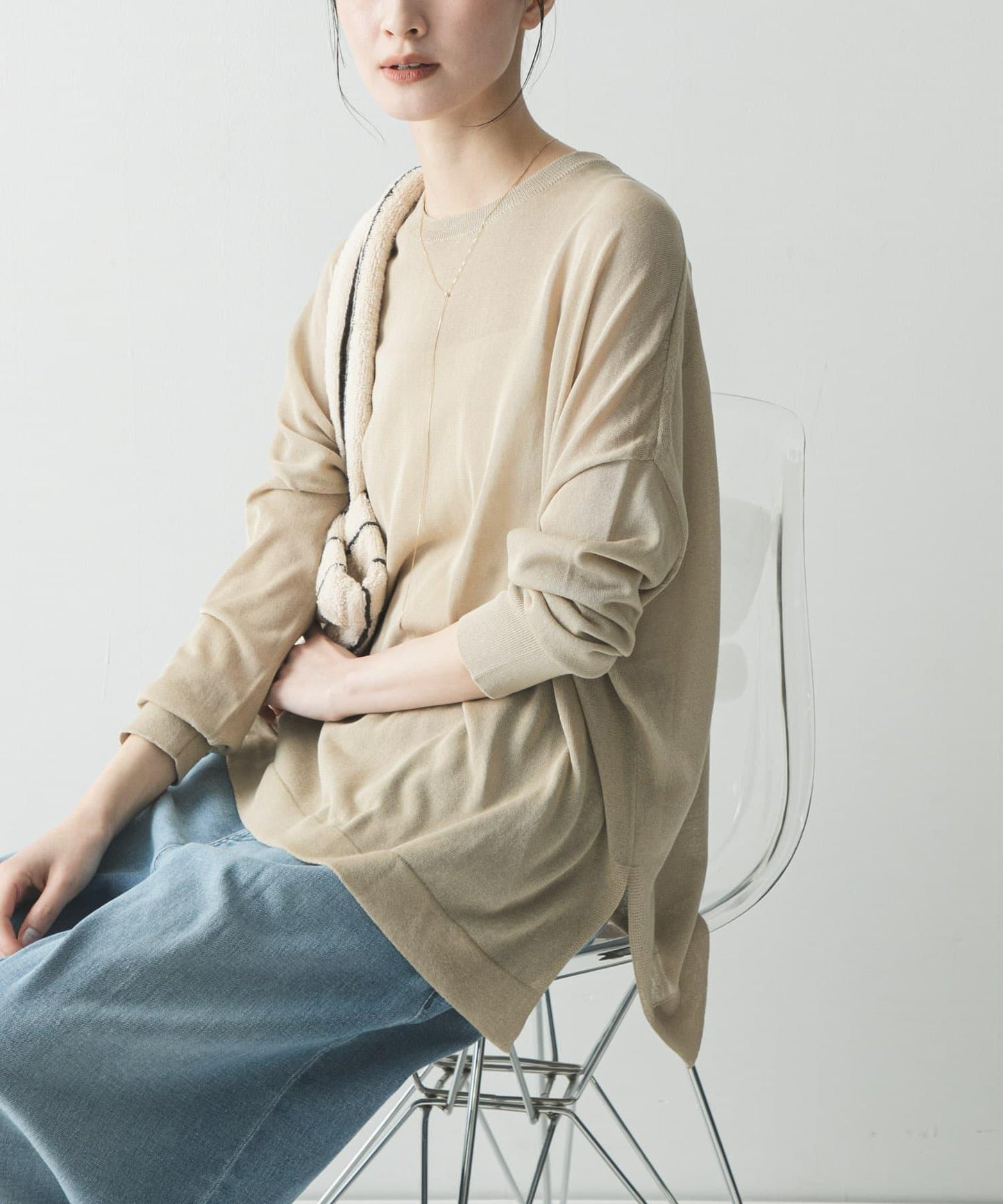 防曬加工 寬鬆 針織衫