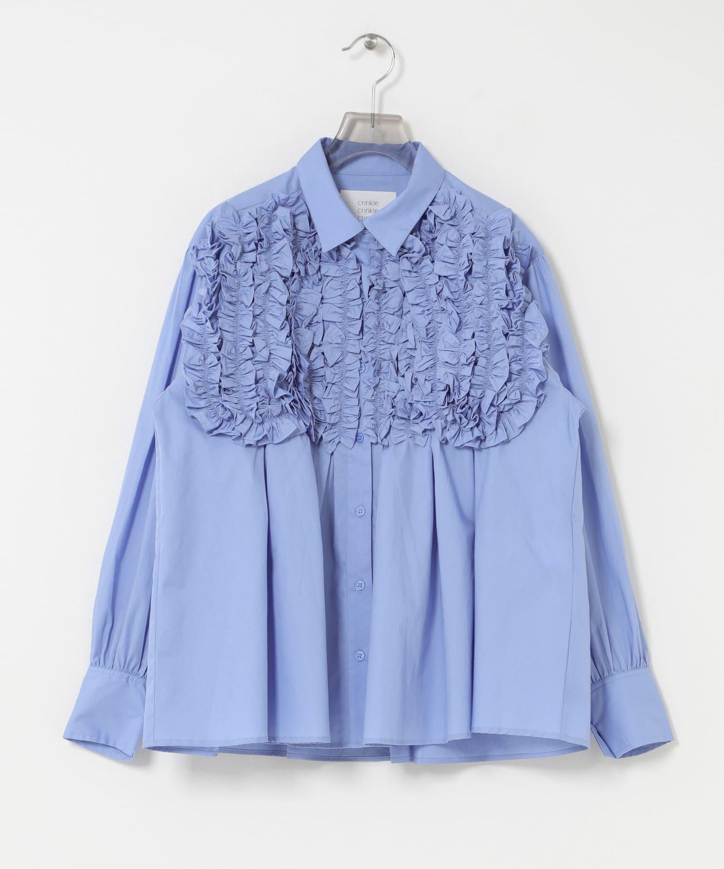 crinkle crinkle crinkle FRONT FRILL SHIRTS