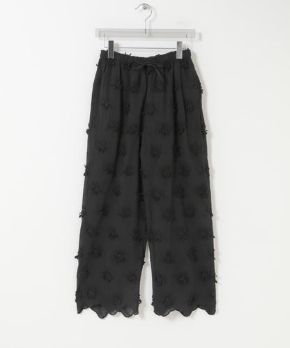 crinkle crinkle crinkle 3D EMBROIDERY EASY PANTS 休閒褲