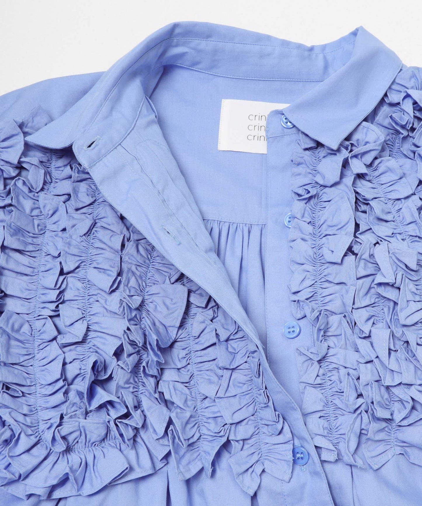 crinkle crinkle crinkle FRONT FRILL SHIRTS