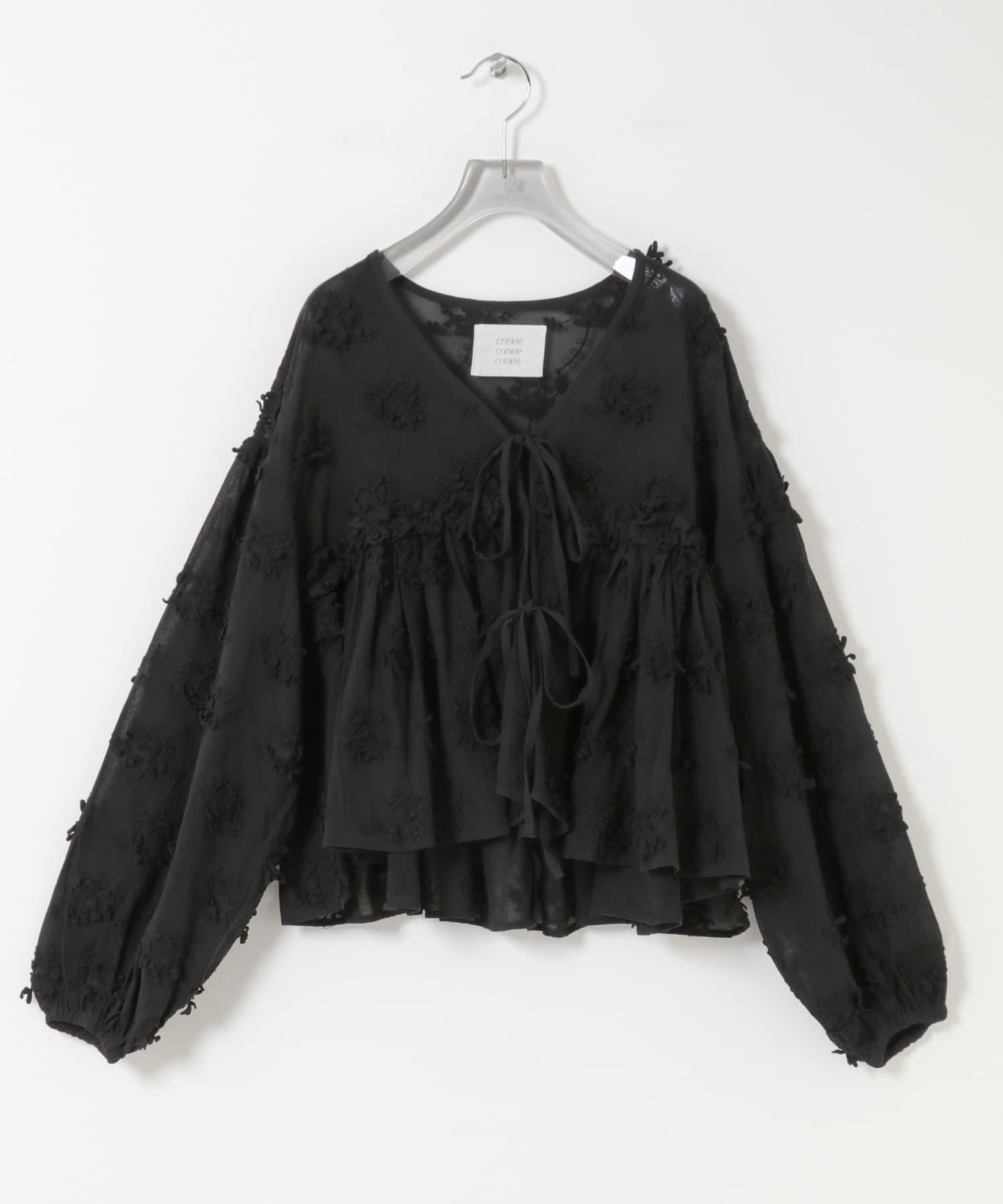 crinkle crinkle crinkle 3D EMBROIDERY 小披肩