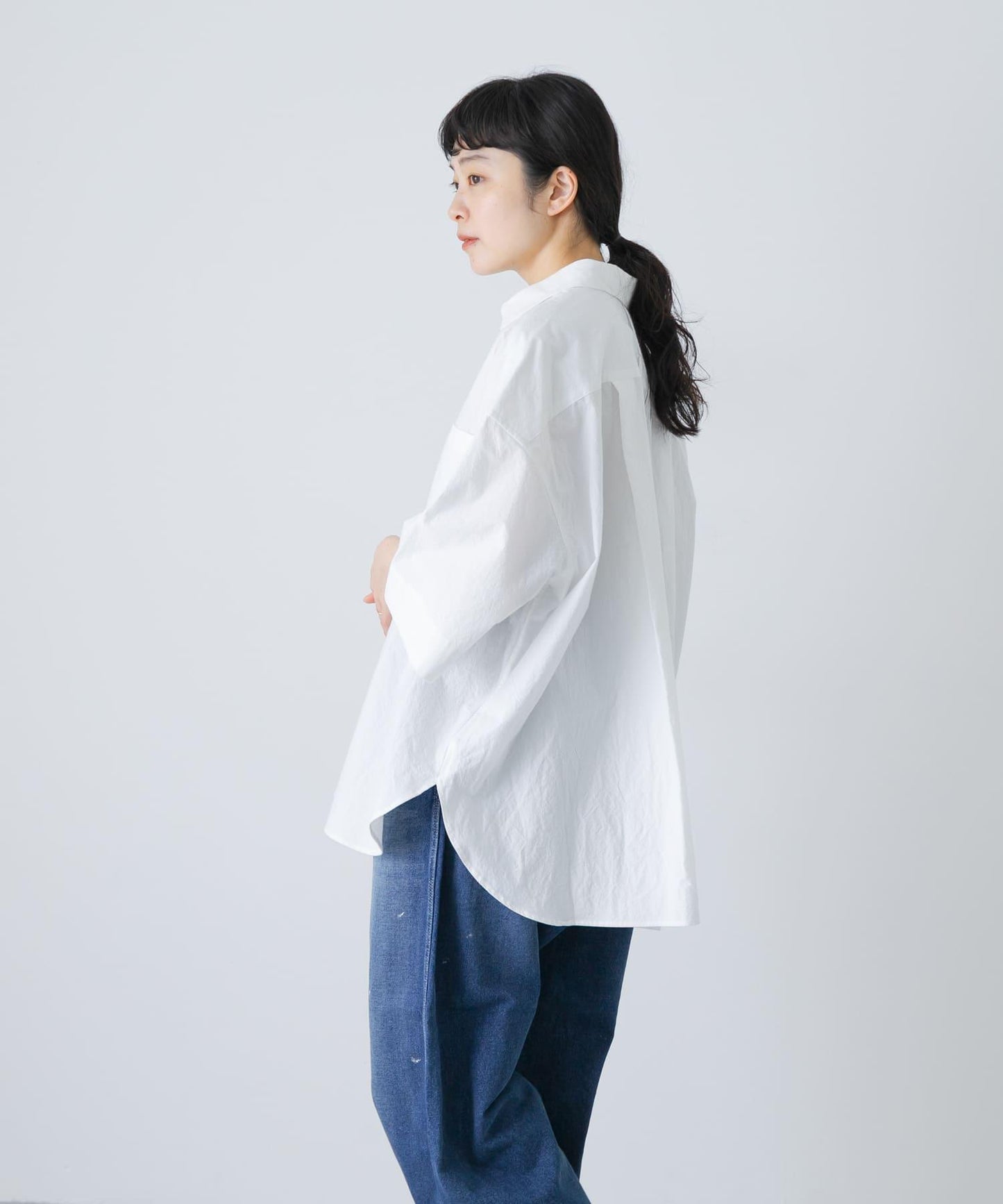 寬鬆短袖襯衫