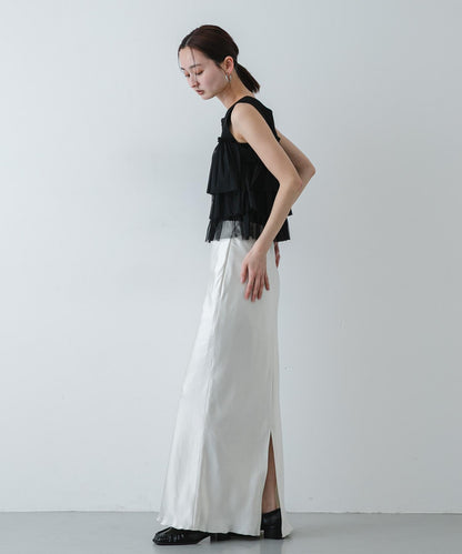 可水洗 雙拉鍊荷葉邊 針織 上衣