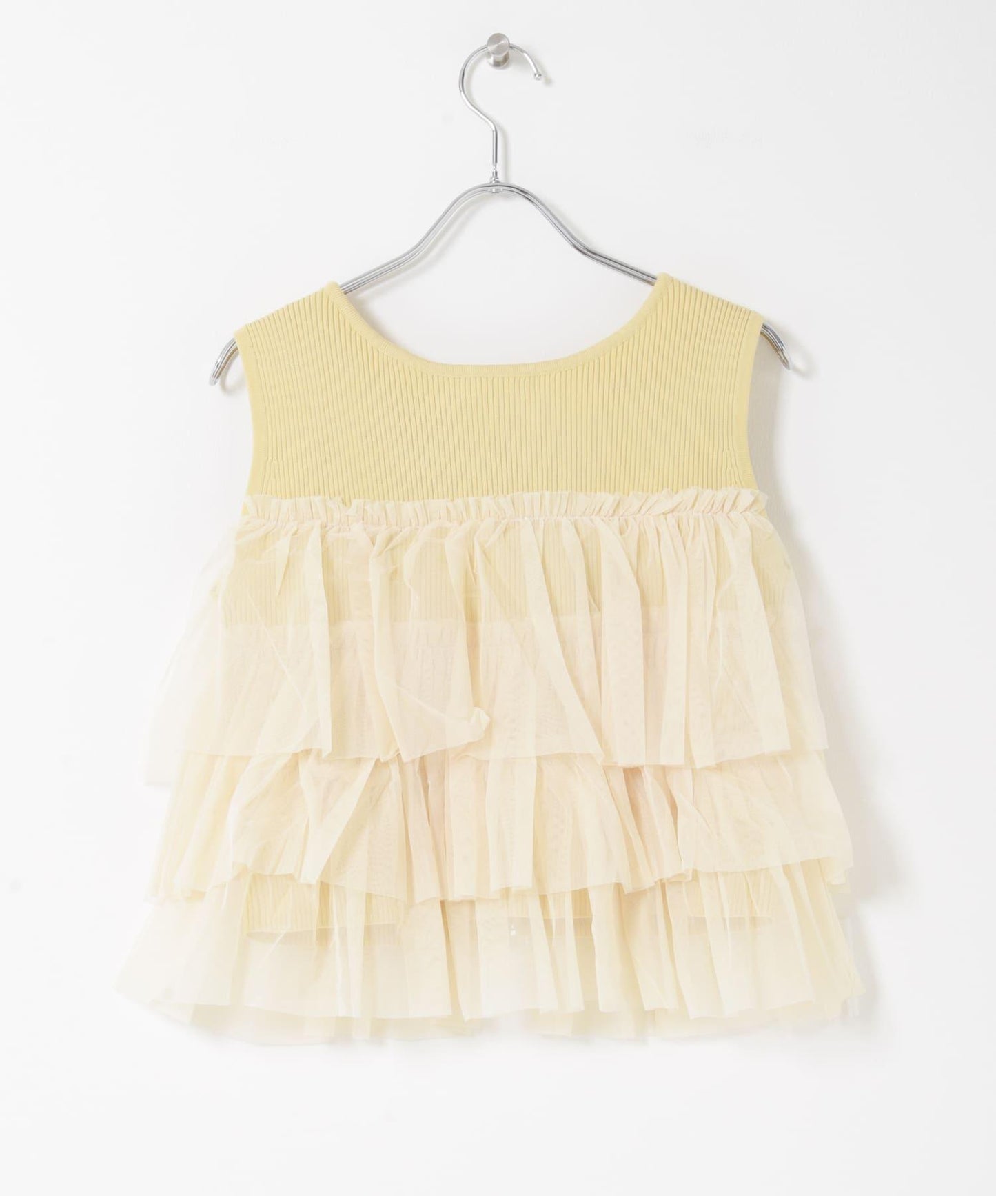 可水洗 雙拉鍊荷葉邊 針織 上衣