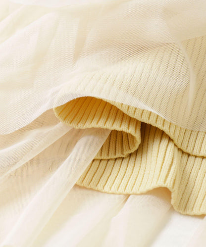 可水洗 雙拉鍊荷葉邊 針織 上衣