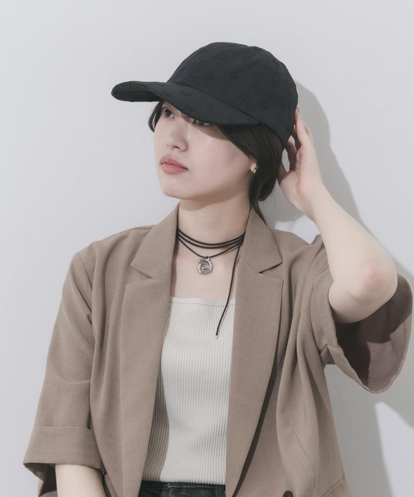 蕾絲設計帽子