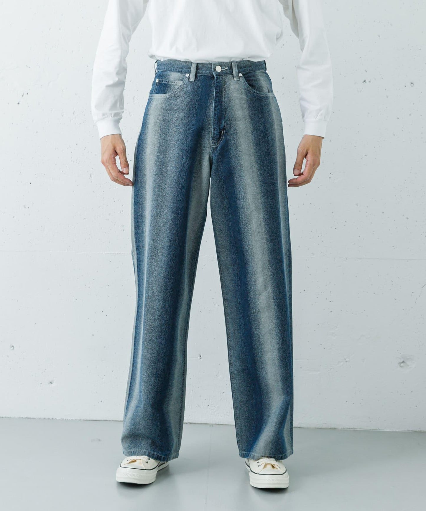 REVERBERATE GRADATION DENIM PANTS 牛仔褲