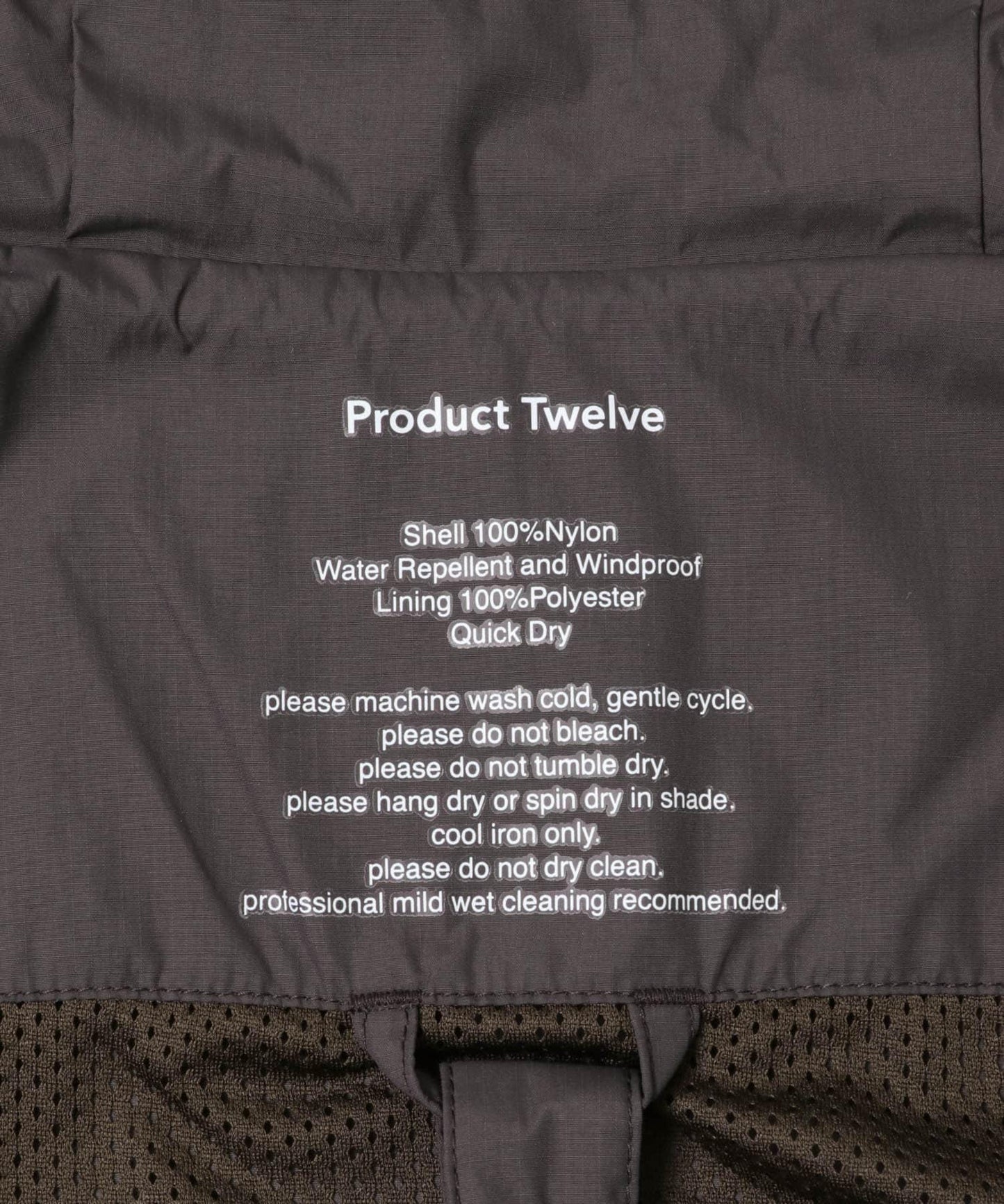 Product Twelve P12 防水夾克