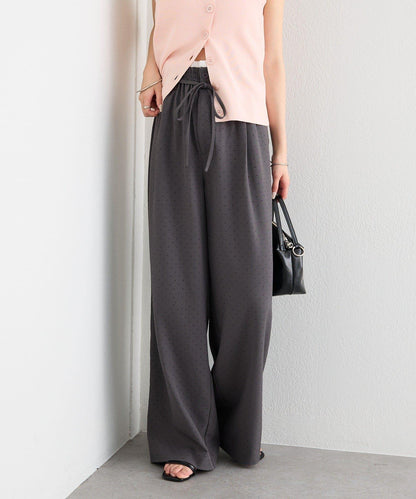 水鑽雙腰帶設計 褲子