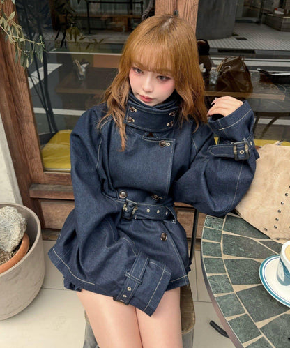短款寬鬆風衣