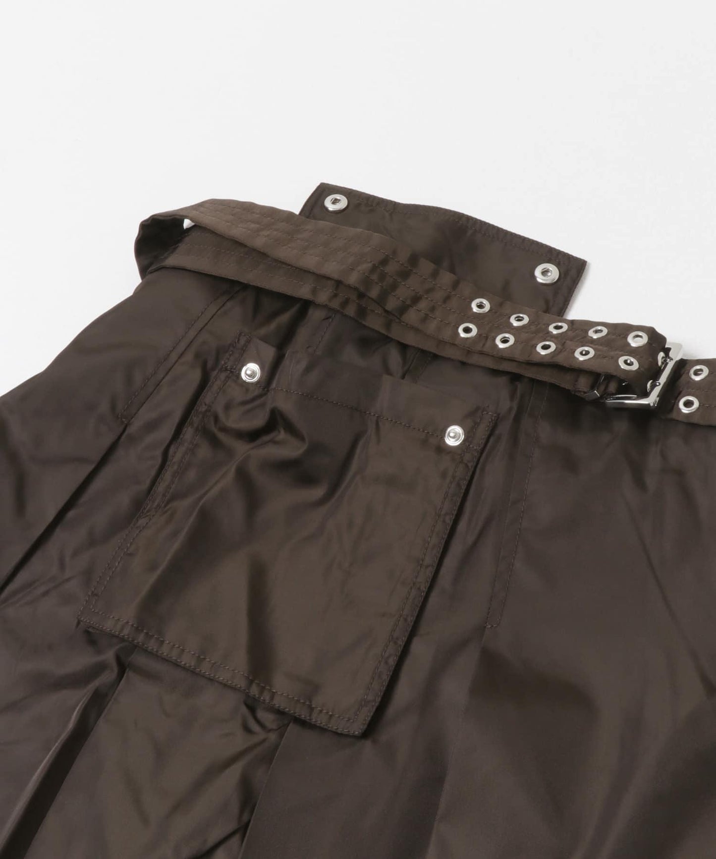 GANNI DUCHESSE NYLON POCKET SKIRT 半身裙