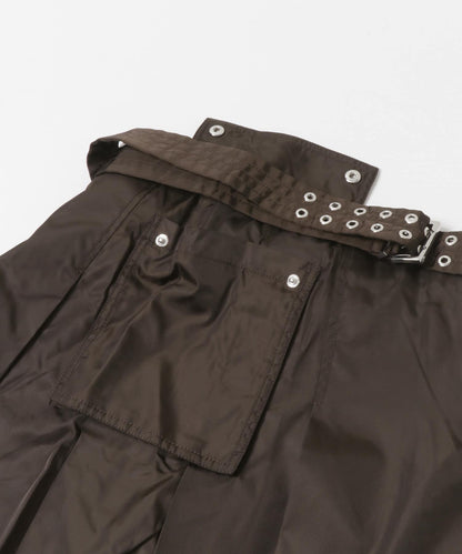 GANNI DUCHESSE NYLON POCKET SKIRT 半身裙