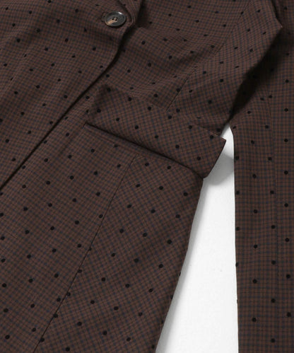 GANNI FLOCKCHECK SUITING BLAZER 西裝外套