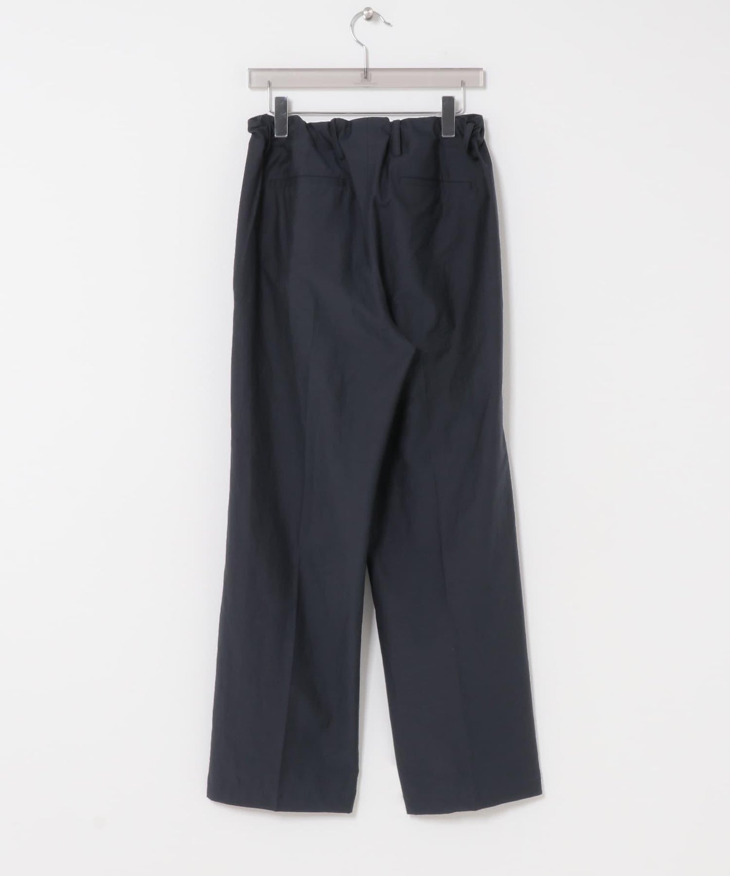 棉絲混紡無腰帶褲子 FUJI COTTON SILK BELTLESS PANTS