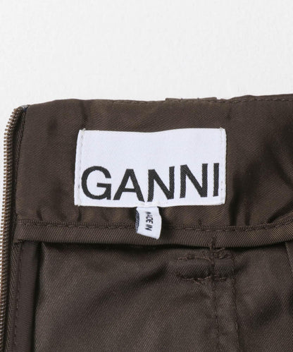 GANNI DUCHESSE NYLON POCKET SKIRT 半身裙