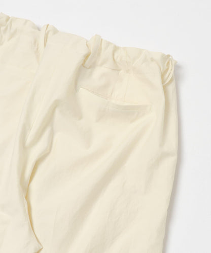 棉絲混紡無腰帶褲子 FUJI COTTON SILK BELTLESS PANTS