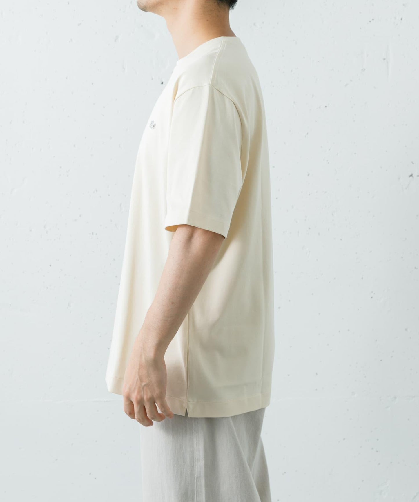 LACOSTE 輪廓鱷魚圖案 圓領T恤