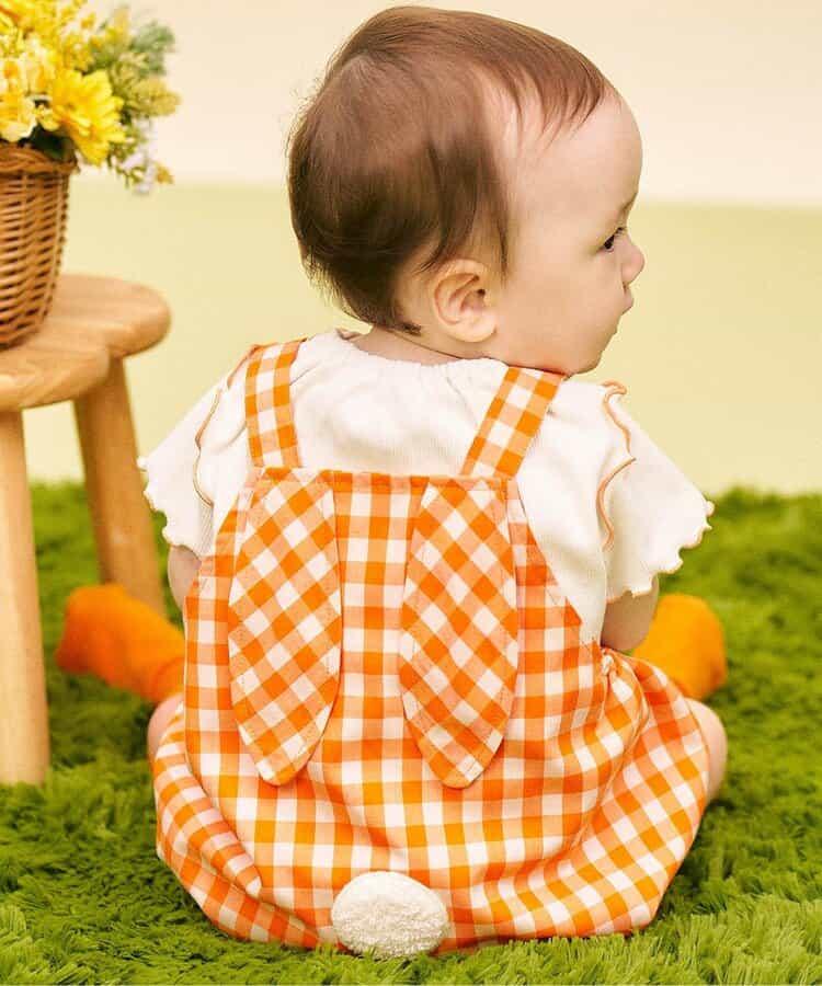 little bunny 兔耳揹帶褲內搭套裝