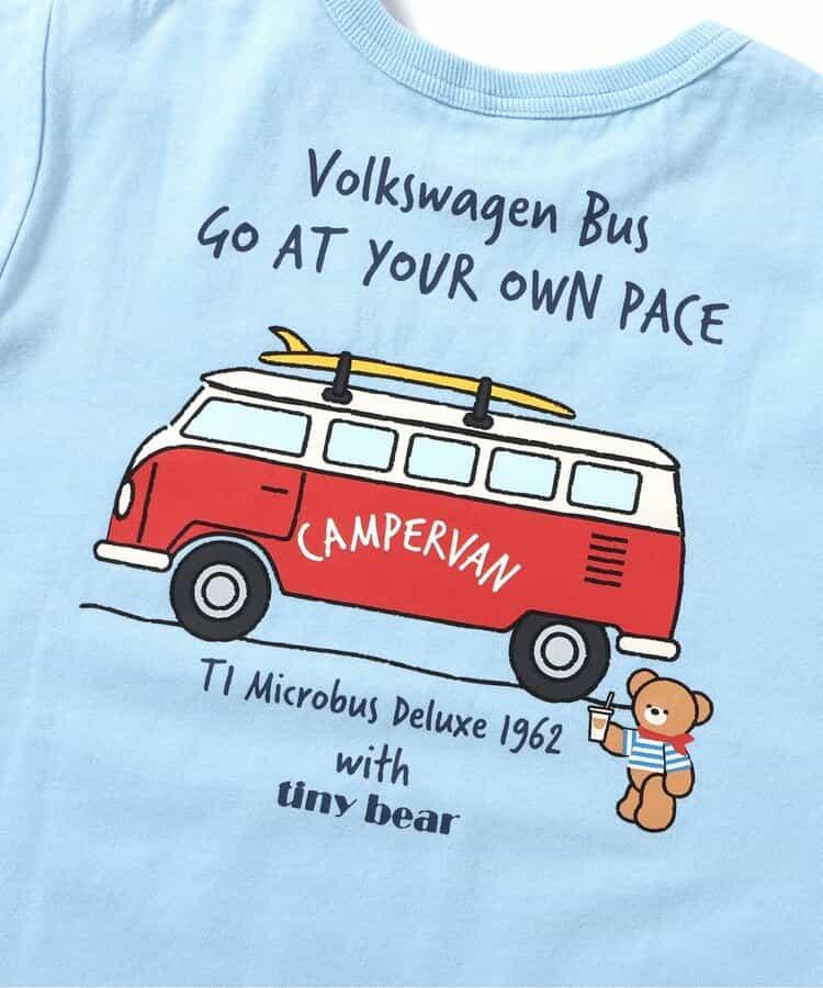 Volkswagen×tiny bear 圖案T恤