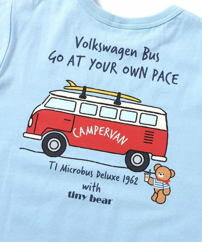 Volkswagen×tiny bear 圖案T恤