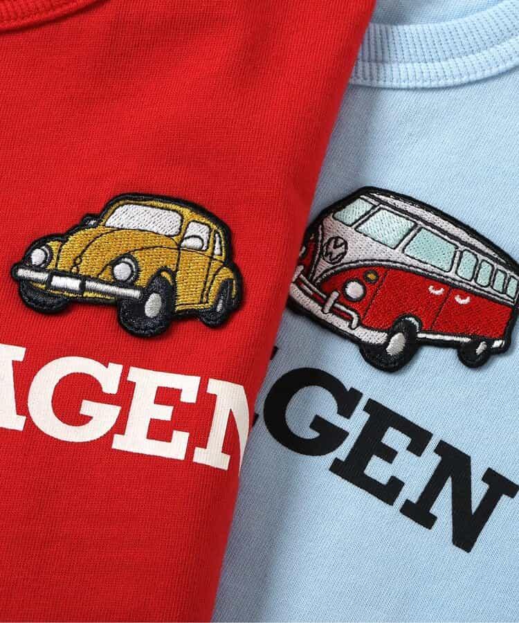 Volkswagen×tiny bear 圖案T恤