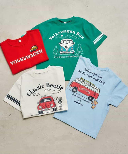 Volkswagen×tiny bear 圖案T恤