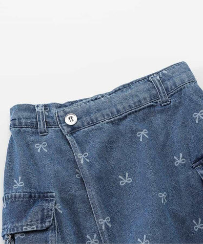 工裝設計闊腿短褲