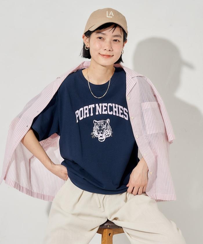 虎紋印花T恤