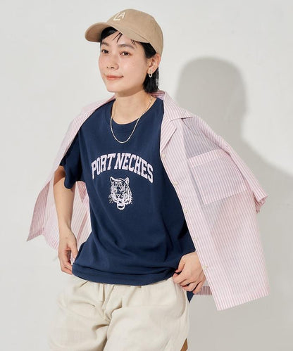 虎紋印花T恤