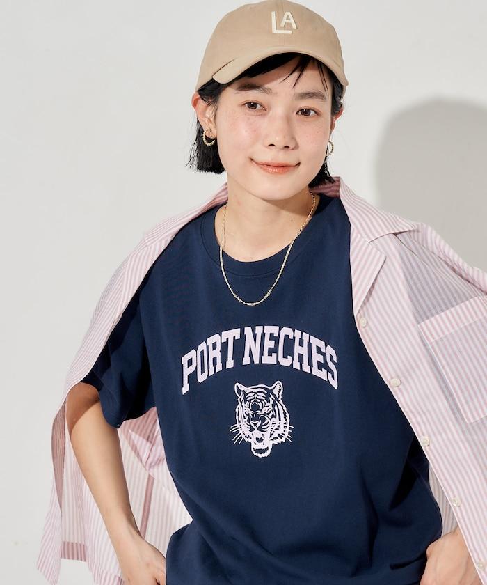 虎紋印花T恤