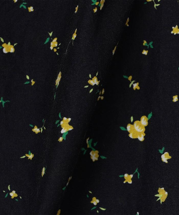 印度風裾部刺繡 闊腿 彈力休閒褲
