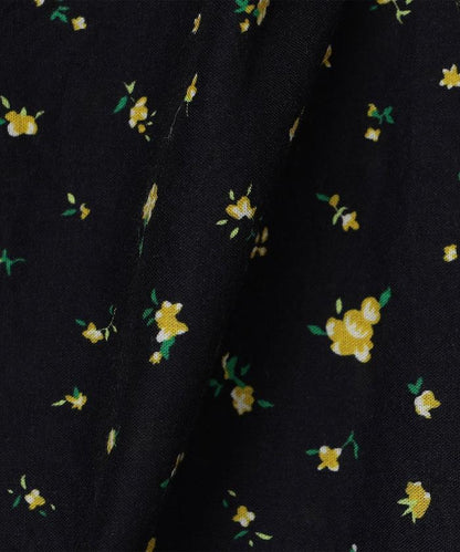 印度風裾部刺繡 闊腿 彈力休閒褲