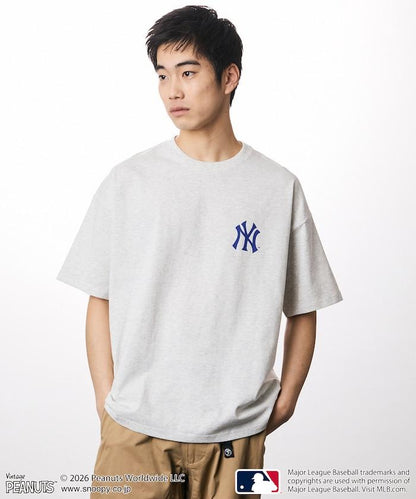 《PEANUTS》×MLB 寬鬆廓形 背部印花 T恤