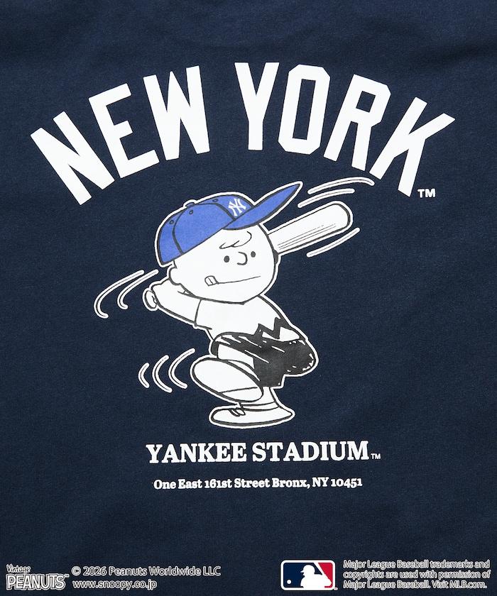 《PEANUTS》×MLB 寬鬆廓形 背部印花 T恤