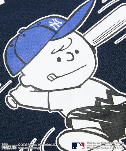 《PEANUTS》×MLB 寬鬆廓形 背部印花 T恤