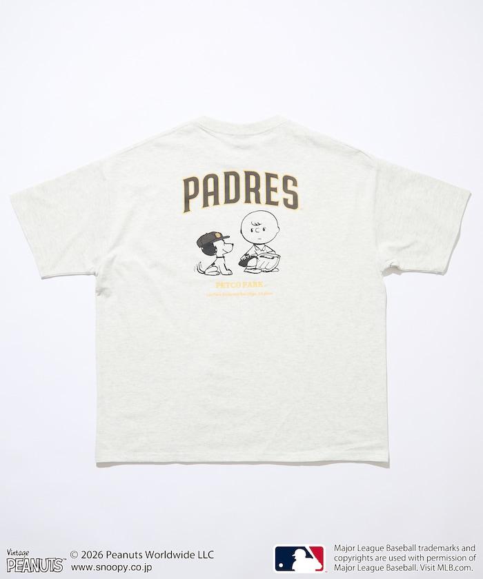 PEANUTS（花生漫畫） × MLB 聯名 寬鬆版型 背部印花 PADRES T恤