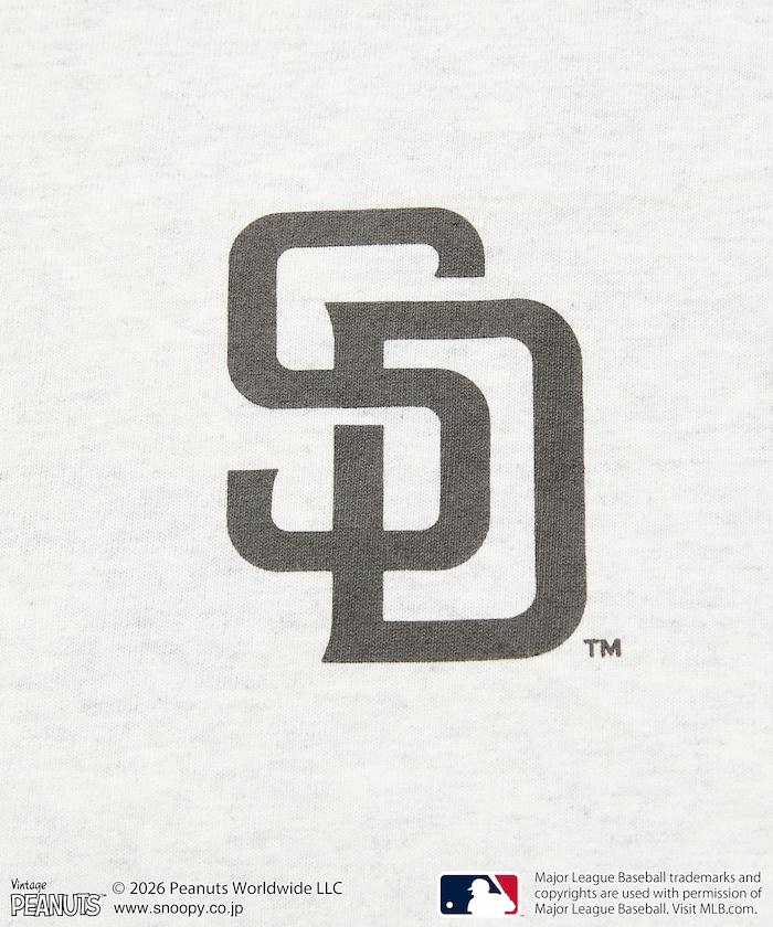 PEANUTS（花生漫畫） × MLB 聯名 寬鬆版型 背部印花 PADRES T恤
