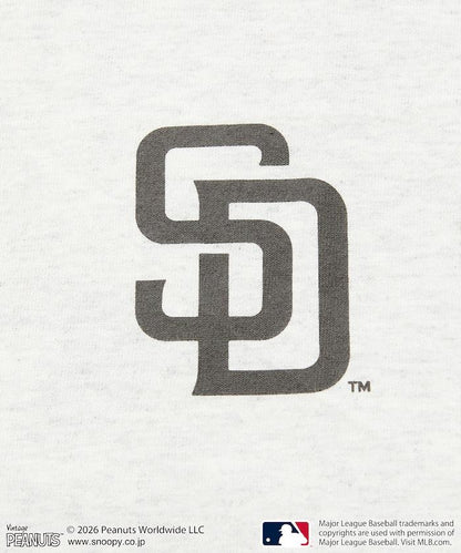 PEANUTS（花生漫畫） × MLB 聯名 寬鬆版型 背部印花 PADRES T恤