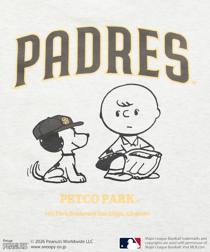 PEANUTS（花生漫畫） × MLB 聯名 寬鬆版型 背部印花 PADRES T恤