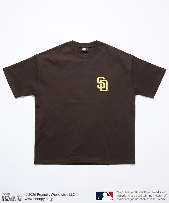 PEANUTS（花生漫畫） × MLB 聯名 寬鬆版型 背部印花 PADRES T恤