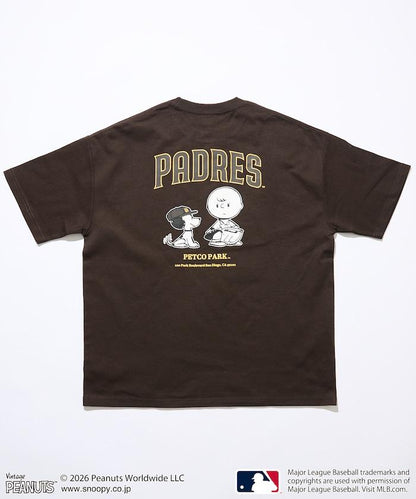 PEANUTS（花生漫畫） × MLB 聯名 寬鬆版型 背部印花 PADRES T恤