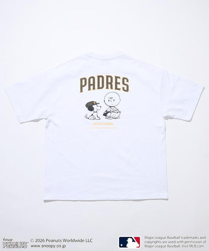 PEANUTS（花生漫畫） × MLB 聯名 寬鬆版型 背部印花 PADRES T恤