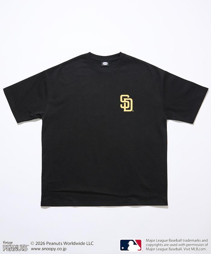 PEANUTS（花生漫畫） × MLB 聯名 寬鬆版型 背部印花 PADRES T恤