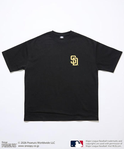 PEANUTS（花生漫畫） × MLB 聯名 寬鬆版型 背部印花 PADRES T恤