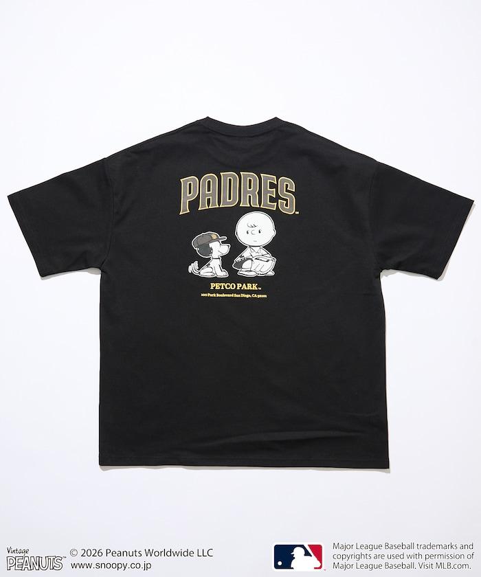 PEANUTS（花生漫畫） × MLB 聯名 寬鬆版型 背部印花 PADRES T恤