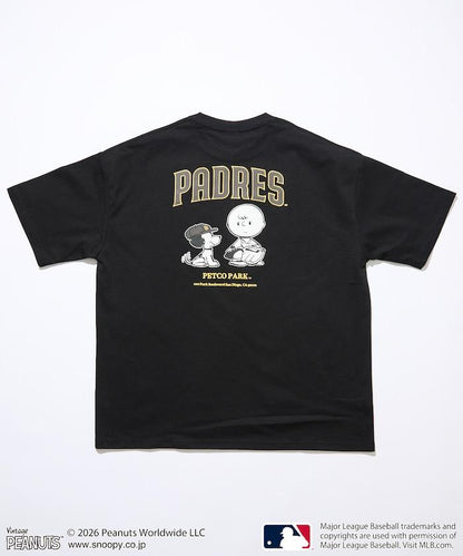 PEANUTS（花生漫畫） × MLB 聯名 寬鬆版型 背部印花 PADRES T恤