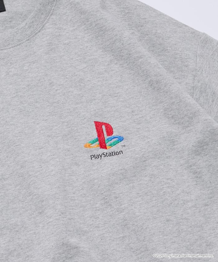 寬鬆版型 背部LOGO印花 圓領 PlayStation NEVER STOP T恤