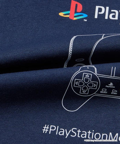 寬鬆版型 背部LOGO印花 圓領 PlayStation NEVER STOP T恤