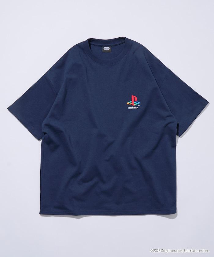 寬鬆版型 背部LOGO印花 圓領 PlayStation NEVER STOP T恤