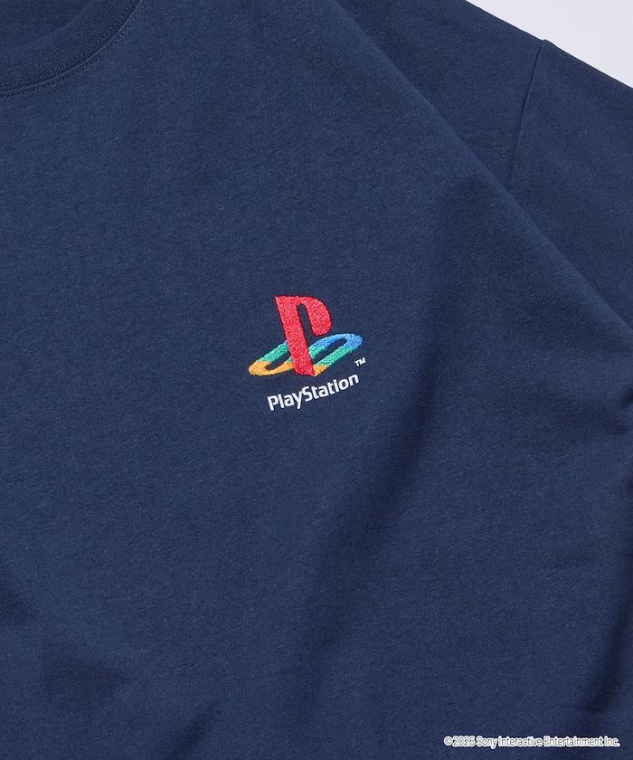 寬鬆版型 背部LOGO印花 圓領 PlayStation NEVER STOP T恤